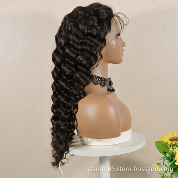 Wholesale 12A High Quality 13X6 Transparent Remy 360 Deep Curly Lace Front Hd Full Lace 100% Indian Long Virgin Human Hair Wigs